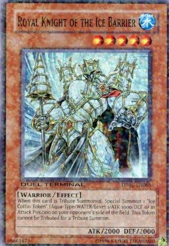 Royal Knight of the Ice Barrier [DT01-EN065] Super Rare - Josh's Cards