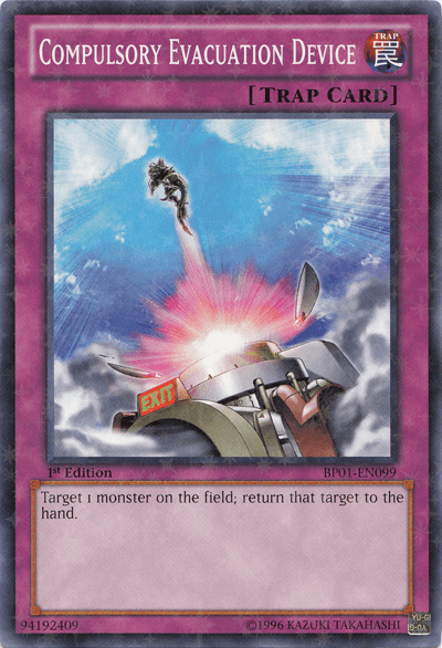 Compulsory Evacuation Device [BP01-EN099] Starfoil Rare - Josh's Cards