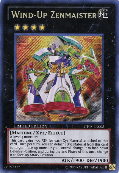 Wind-Up Zenmaister [CT08-EN002] Secret Rare - Josh's Cards