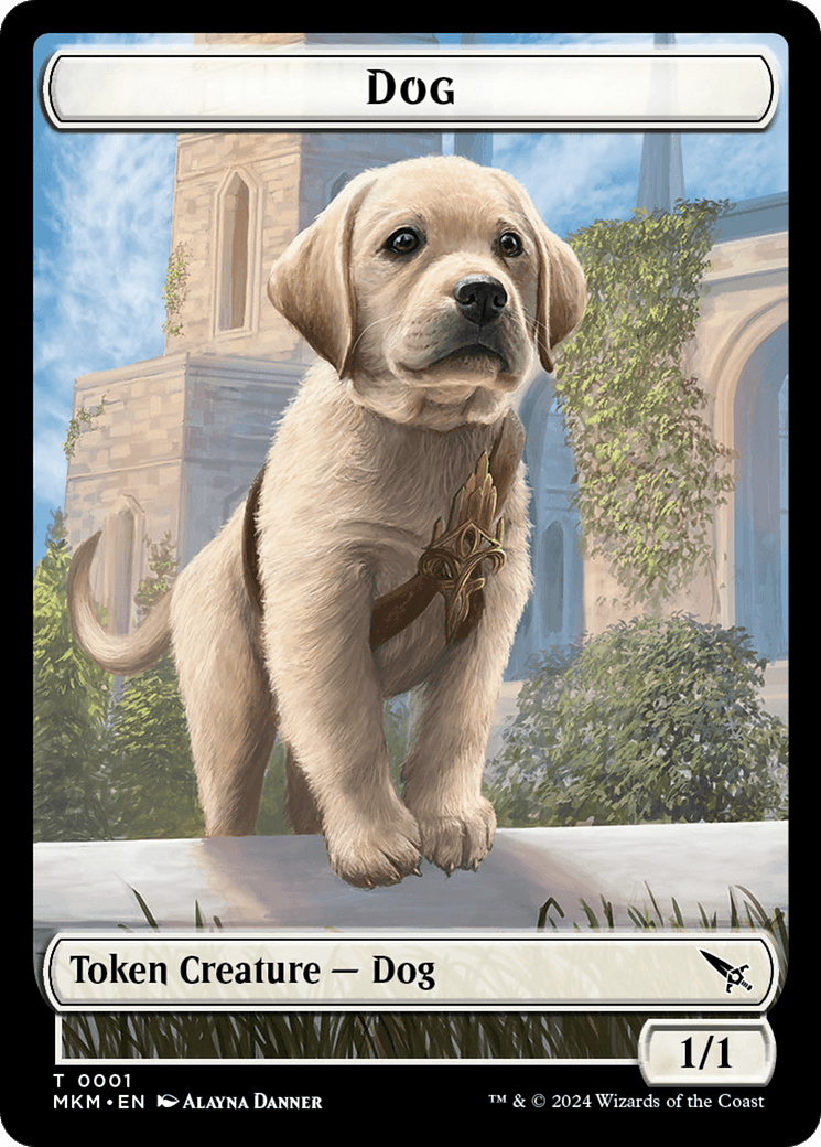 Dog Token [Murders at Karlov Manor Tokens] - Josh's Cards