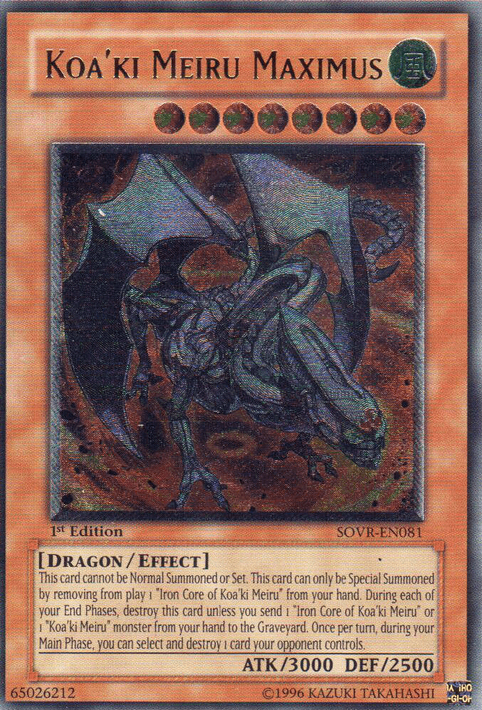 Koa'ki Meiru Maximus [SOVR-EN081] Ultimate Rare - Josh's Cards