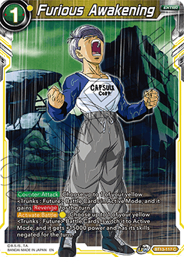 Furious Awakening (Common) (BT13-117) [Supreme Rivalry] Parallel Foil