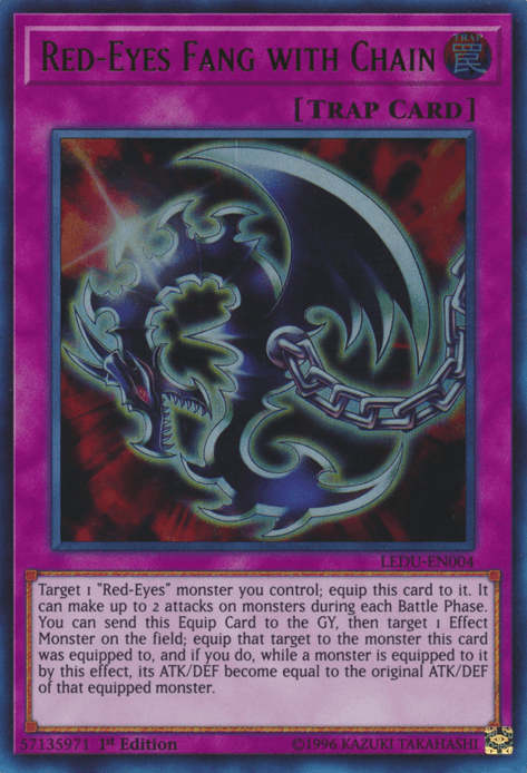 Red-Eyes Fang with Chain [LEDU-EN004] Ultra Rare - Josh's Cards