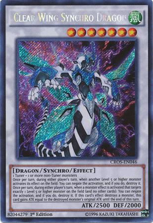 Clear Wing Synchro Dragon [CROS-EN046] Secret Rare - Josh's Cards
