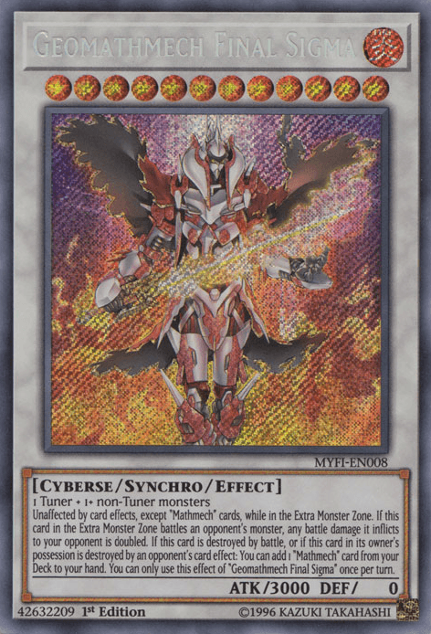Geomathmech Final Sigma [MYFI-EN008] Secret Rare - Josh's Cards