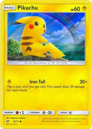 Pikachu (Water Web Holo) 028/73 - Miscellaneous Cards & Products Holofoil
