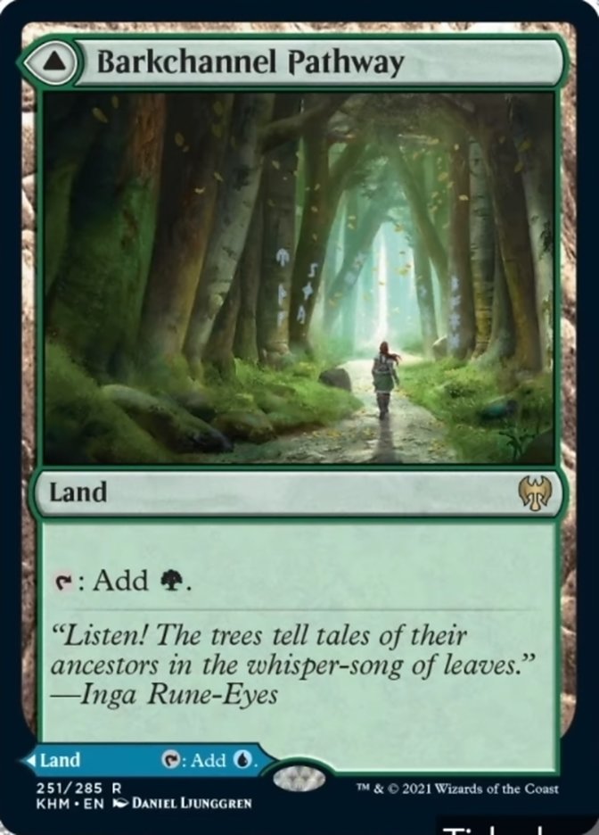 Barkchannel Pathway // Tidechannel Pathway (KHM-251) - Kaldheim Foil