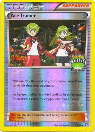 Ace Trainer 069/98 - League & Championship Cards - Reverse Holofoil