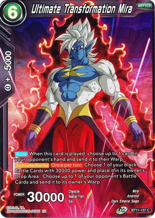 Ultimate Transformation Mira (BT11-137) [Vermilion Bloodline 2nd Edition] Parallel Foil