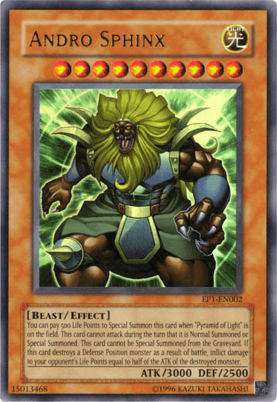 Andro Sphinx [EP1-EN002] Ultra Rare - Josh's Cards