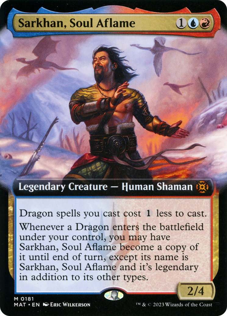 Sarkhan, Soul Aflame (MAT-181) - March of the Machine: The Aftermath: (Extended Art) Foil