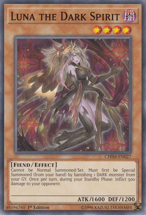 Luna the Dark Spirit [CHIM-EN027] Common - Josh's Cards
