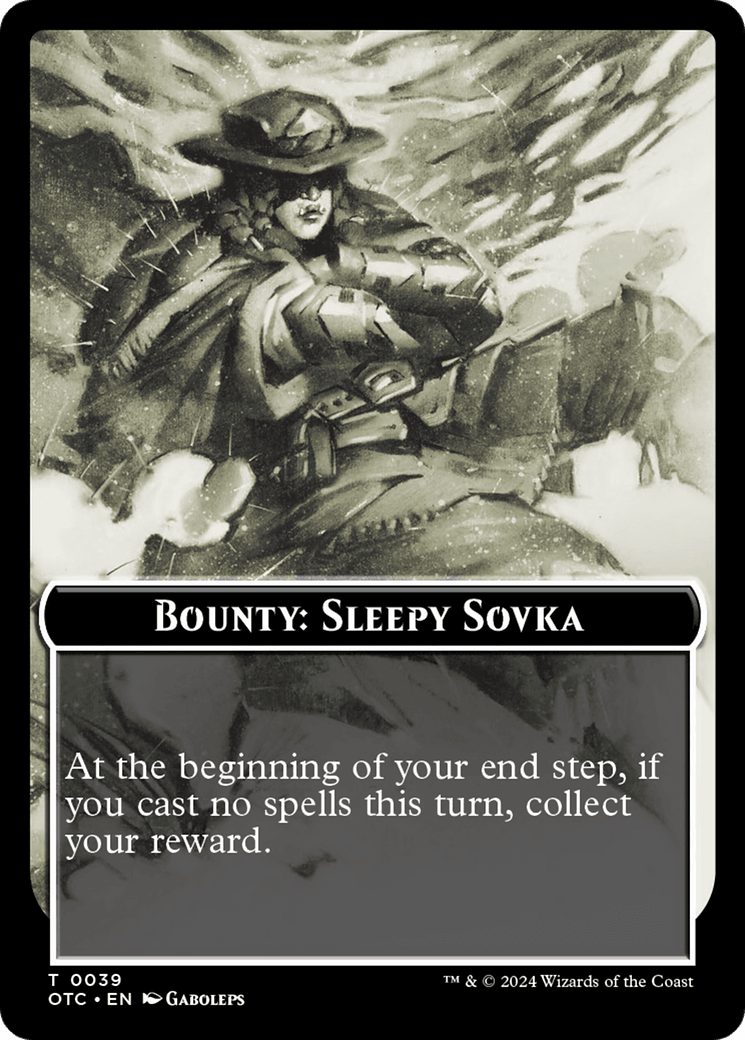 Bounty: Sleepy Sovka // Bounty Rules Double-Sided Token [Outlaws of Thunder Junction Commander Tokens] - Josh's Cards