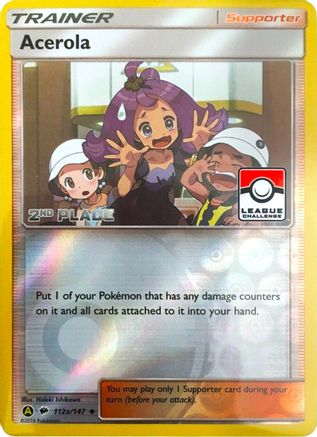Acerola (League Challenge) [2nd Place] 112a/147 - League & Championship Cards Reverse Holofoil