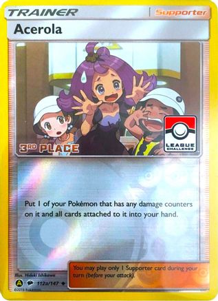 Acerola 112a/147 - League & Championship Cards - Reverse Holofoil