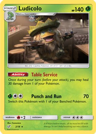 Ludicolo 002/18 - Detective Pikachu Holofoil