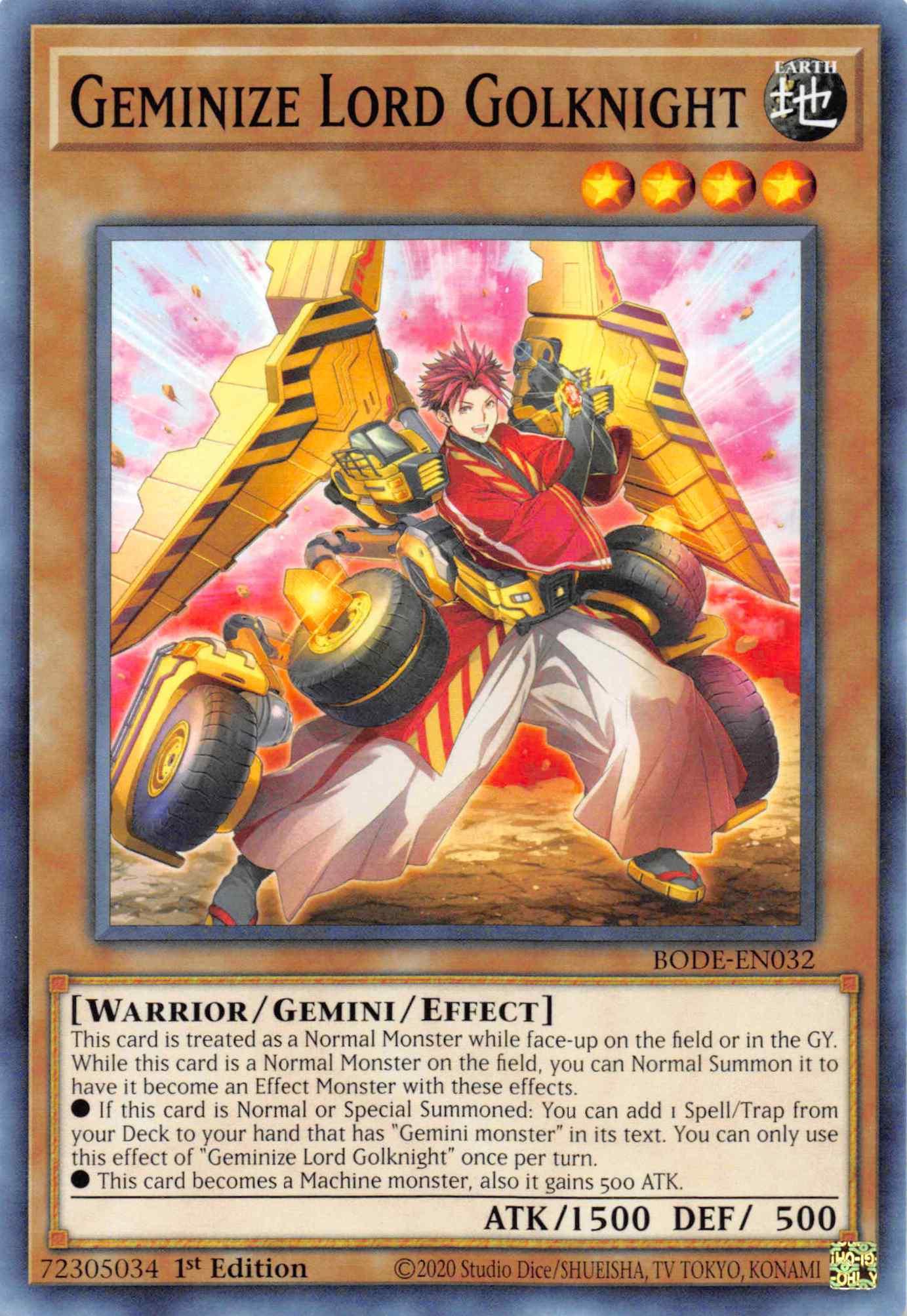 Geminize Lord Golknight [BODE-EN032] Common - Josh's Cards