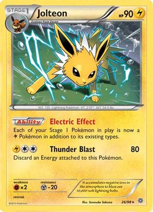 Jolteon (Cosmos Holo) 026/98 - Miscellaneous Cards & Products Holofoil