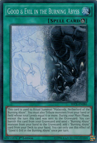 Good & Evil in the Burning Abyss [SECE-EN086] Super Rare - Josh's Cards