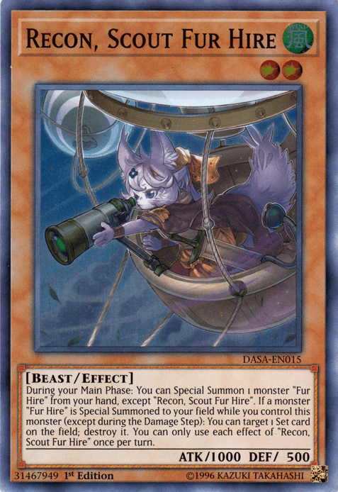 Recon, Scout Fur Hire [DASA-EN015] Super Rare - Josh's Cards