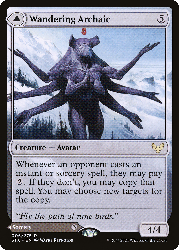 Wandering Archaic // Explore the Vastlands (STX-006) - Strixhaven: School of Mages