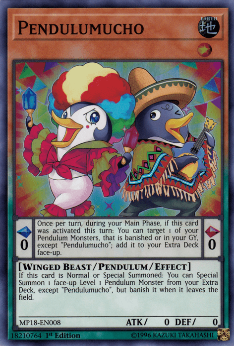 Pendulumucho [MP18-EN008] Super Rare - Josh's Cards