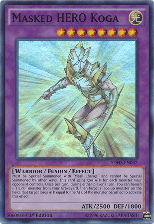 Masked Hero Koga [SDHS-EN042] Super Rare - Josh's Cards