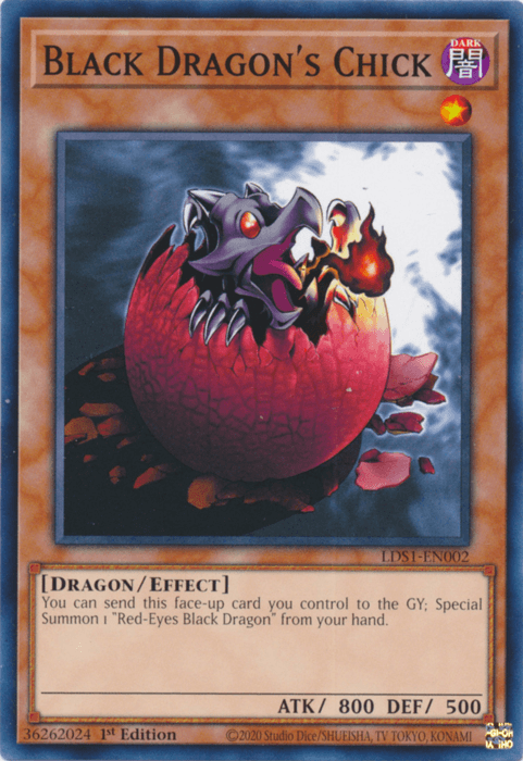 Black Dragon's Chick [LDS1-EN002] Common - Josh's Cards