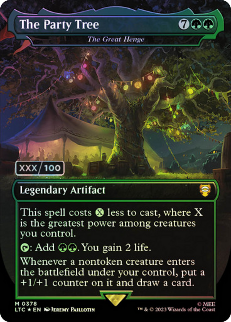 The Great Henge (LTC-378Z) - Tales of Middle-earth Commander / The Party Tree (Borderless) Foil