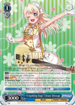 "A Sparkling Stage" Chisato Shirasagi (HR) (BD/EN-W03-105H HR) - BanG Dream! Girls Band Party! MULTI LIVE