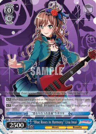 "Blue Roses in Harmony" Lisa Imai (HR) (BD/EN-W03-103H HR) - BanG Dream! Girls Band Party! MULTI LIVE