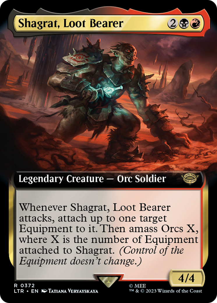 Shagrat, Loot Bearer (LTR-372) - The Lord of the Rings: Tales of Middle-earth: (Extended Art) Foil