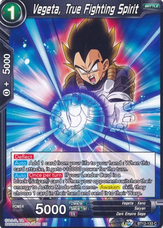 Vegeta, True Fighting Spirit (BT12-133) [Vicious Rejuvenation] Parallel Foil