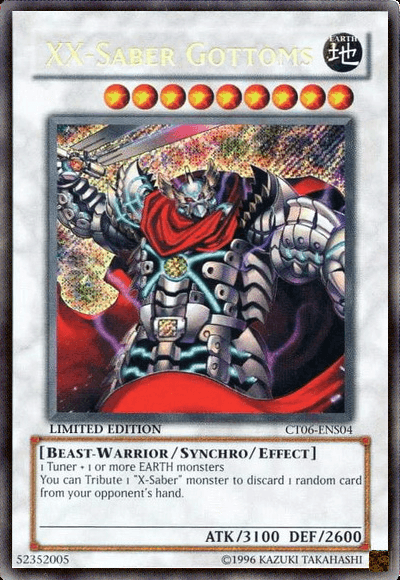 XX-Saber Gottoms [CT06-ENS04] Secret Rare - Josh's Cards