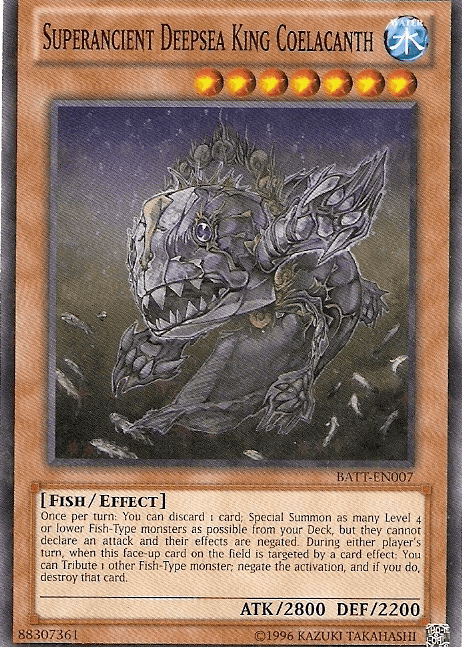 Superancient Deepsea King Coelacanth [BATT-EN007] Starfoil Rare - Josh's Cards