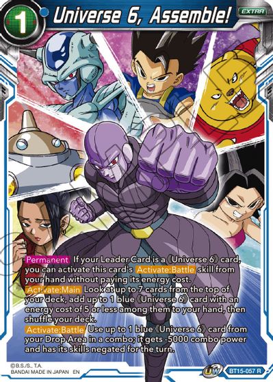 Universe 6, Assemble! (BT15-057) [Saiyan Showdown] Parallel Foil