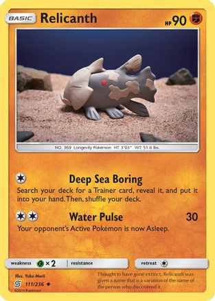 Relicanth 111/236 - SM  Unified Minds Reverse Holofoil
