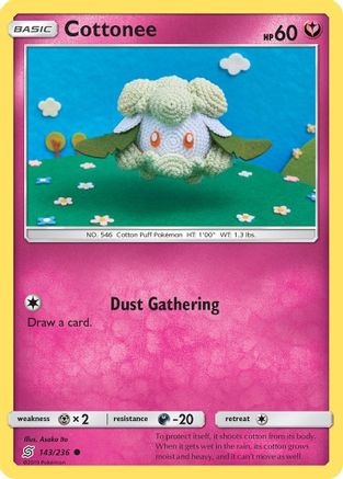 Cottonee 143/236 - SM  Unified Minds Reverse Holofoil