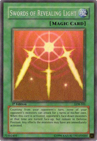 Swords of Revealing Light [LOB-101] Super Rare - Josh's Cards