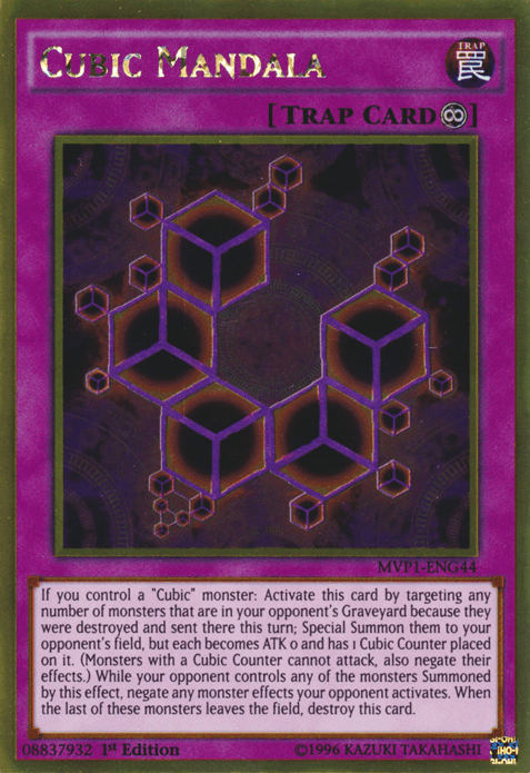 Cubic Mandala [MVP1-ENG44] Gold Rare - Josh's Cards