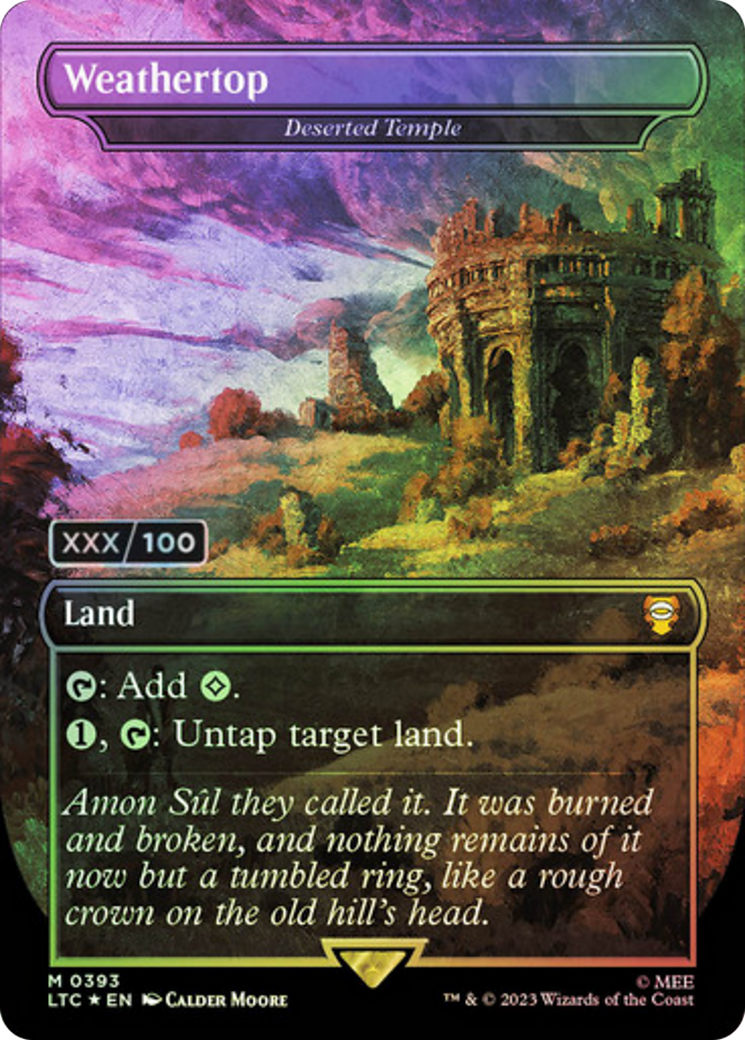 Deserted Temple (LTC-393) - Tales of Middle-earth Commander / Weathertop (Borderless) Foil
