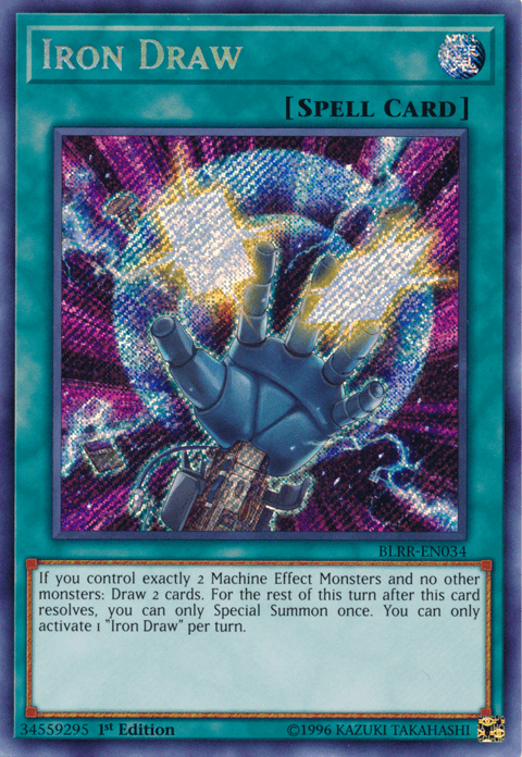 Iron Draw [BLRR-EN034] Secret Rare - Josh's Cards