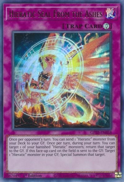 Hieratic Seal from the Ashes [GFTP-EN058] Ultra Rare - Josh's Cards