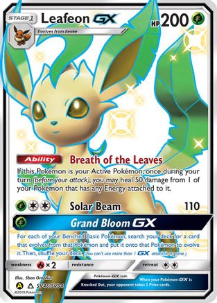 Leafeon GX SV46/SV94 - Hidden Fates Shiny Vault Holofoil