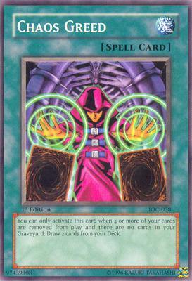 Chaos Greed [IOC-038] Common - Josh's Cards
