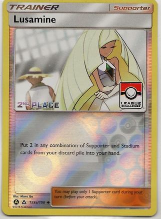 Lusamine 153a/156 - League & Championship Cards - Reverse Holofoil