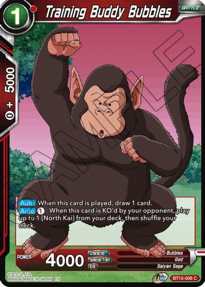 Training Buddy Bubbles (BT15-006) [Saiyan Showdown] Parallel Foil