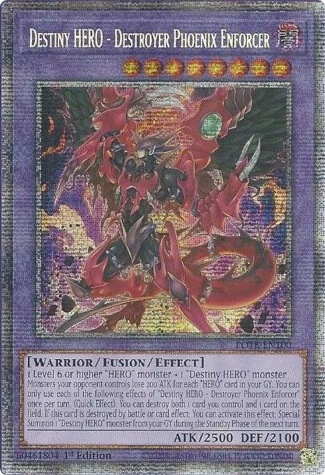 Destiny HERO - Destroyer Phoenix Enforcer [POTE-EN100] Starlight Rare - Josh's Cards
