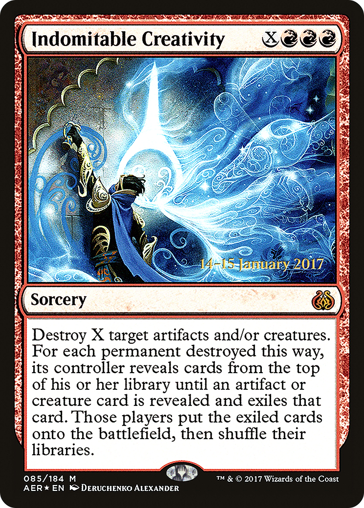 Indomitable Creativity (PRE-85S) - Aether Revolt Promos Foil