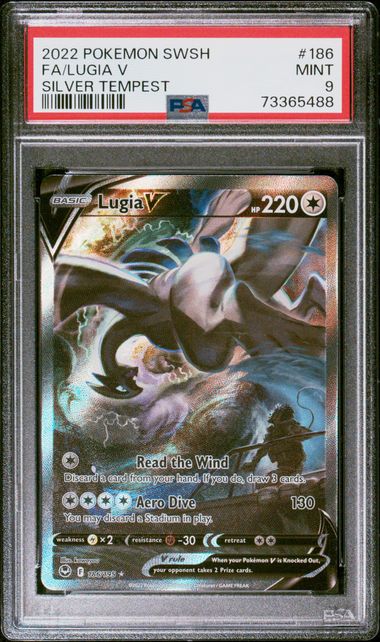 Lugia V Silver Tempest 186/195 PSA 9